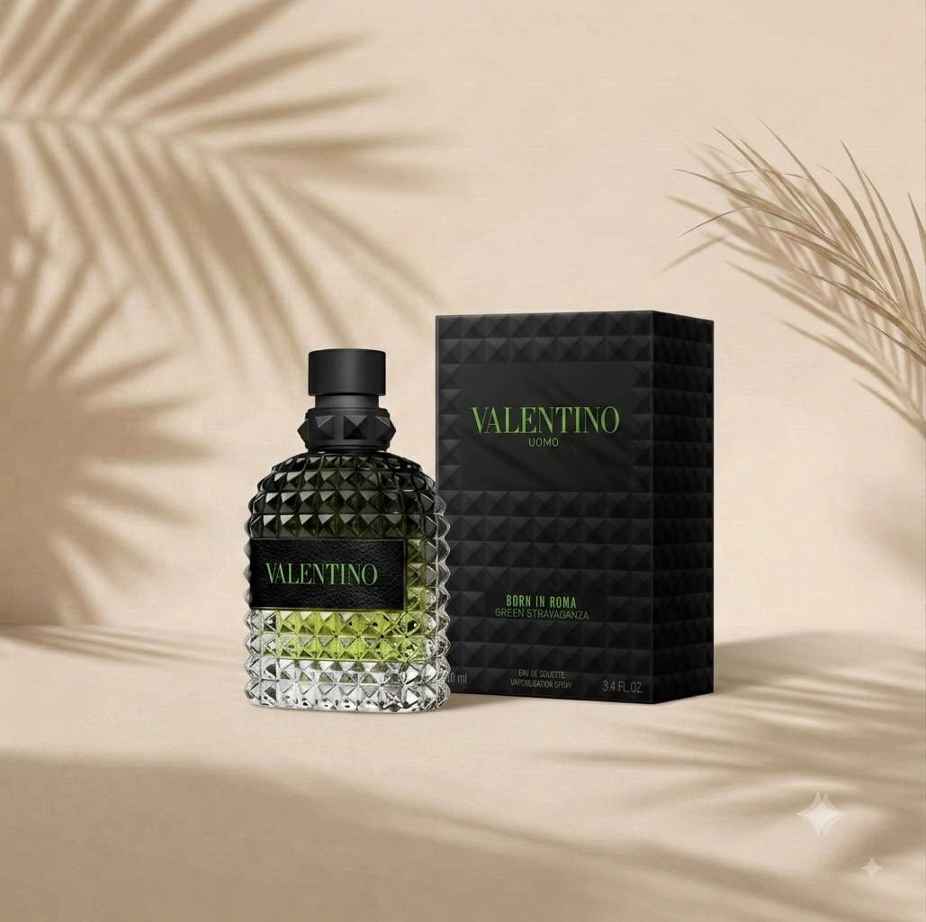 VALENTINO UOMO BORN IN ROMA GREEN STRAVAGANZA